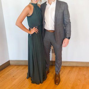 Bill Levkoff Evergreen Bridesmaid Formal Dress